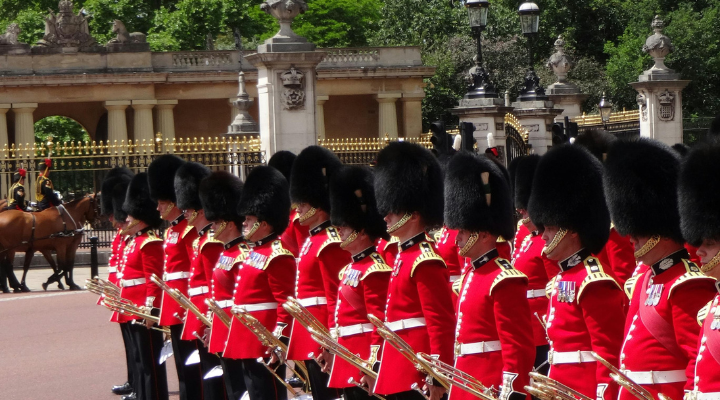 Changing of the Guard ceremony at Buckingham Palace 