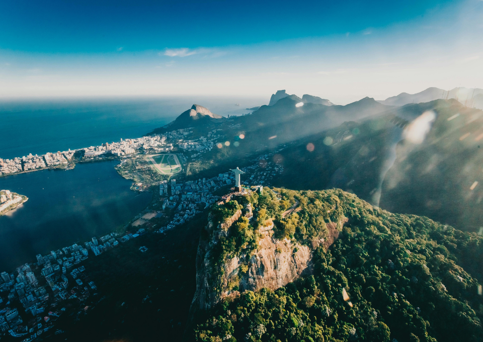 Aerial view of Christ The Redeemer