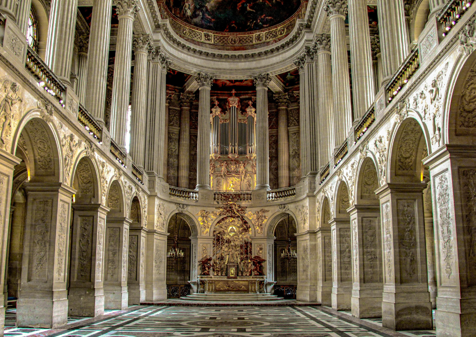 Interior view of Palace of Versailles